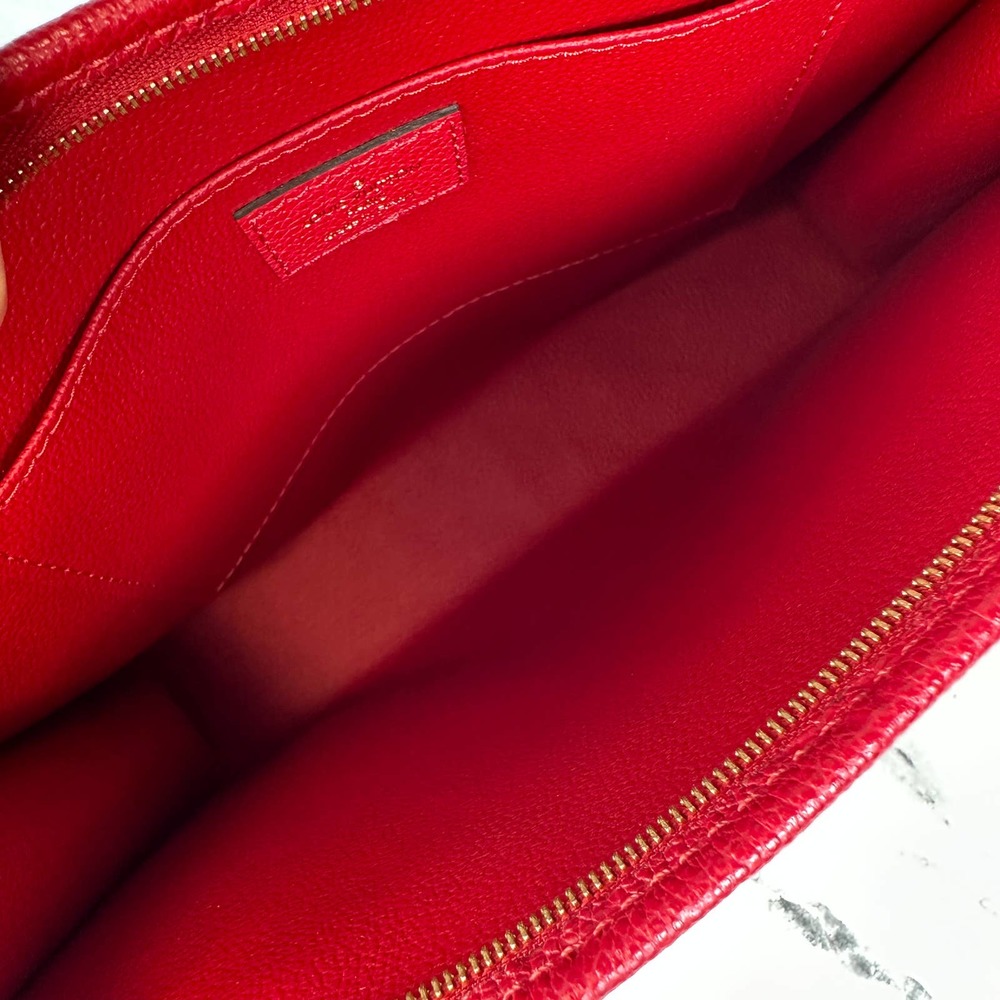Louis Vuitton Scarlet Toiletry Pouch 26 Clutch bag Pochette Monogram Leather LV - Picture 11 of 13